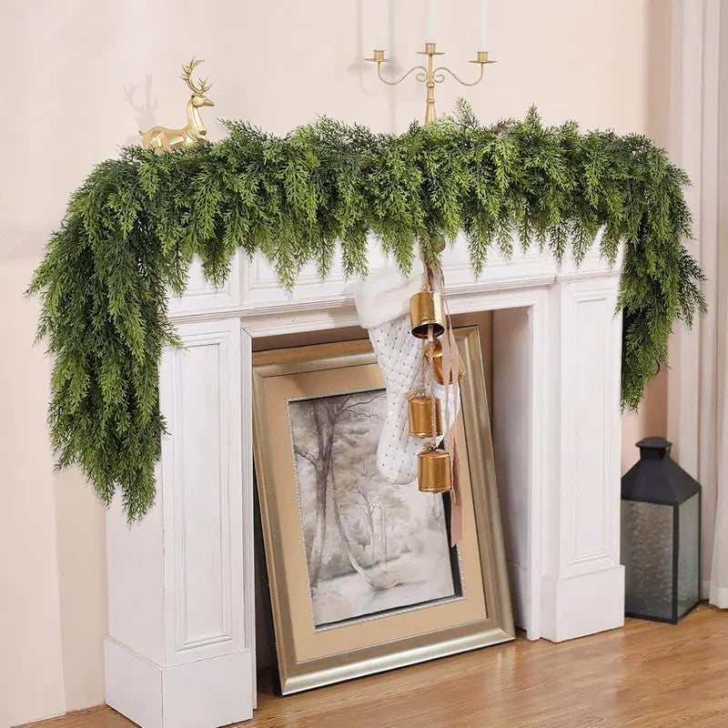 2-Pack Artificial Cedar Garland Set