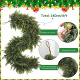 2-Pack Artificial Cedar Garland Set