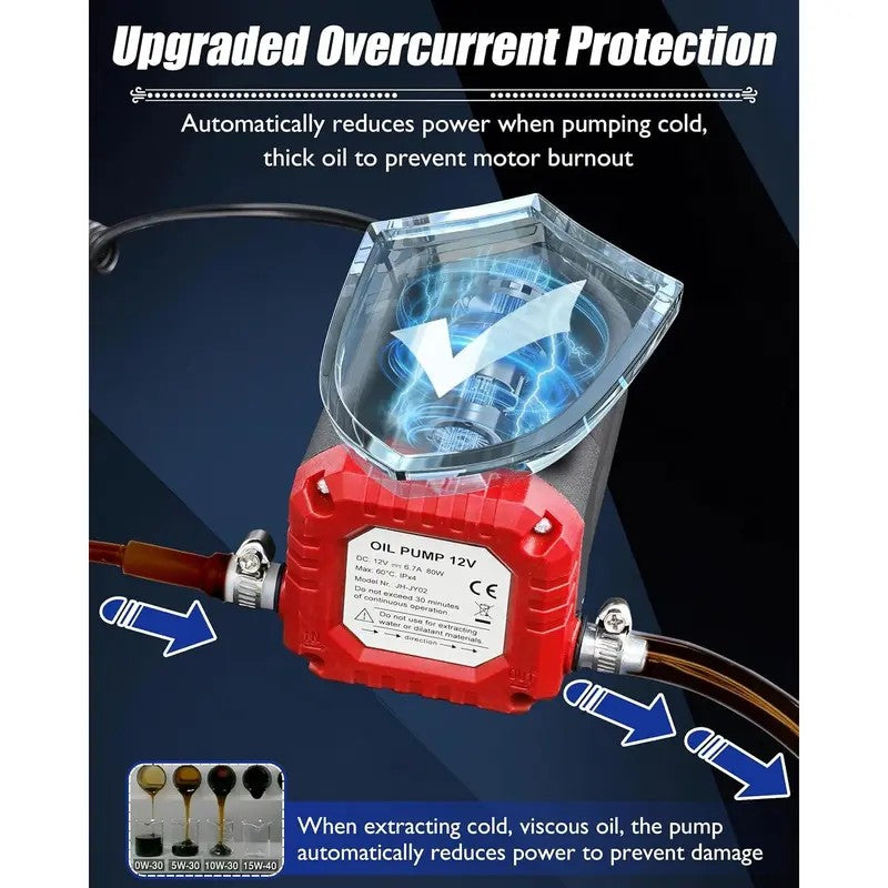 12V 80W Oil Extractor Transfer Pump