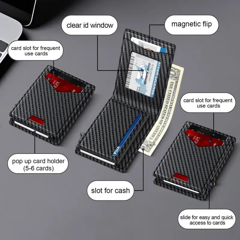 RFID Pop-Up Bifold Wallet