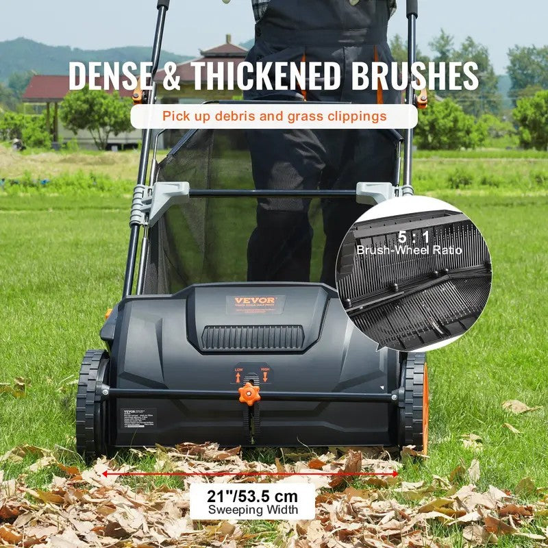 21-Inch Hand Push Lawn Sweeper