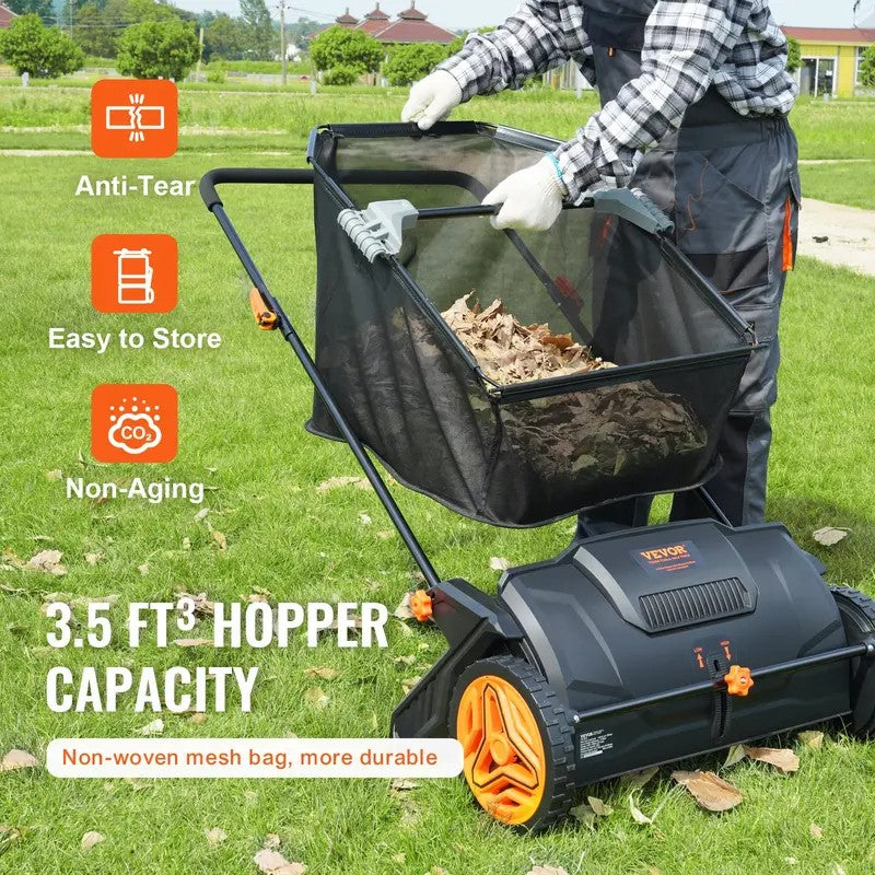 21-Inch Hand Push Lawn Sweeper