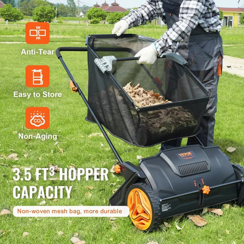 21-Inch Hand Push Lawn Sweeper