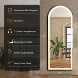 LED Full-Length Mirror with Adjustable Light