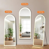 LED Full-Length Mirror with Adjustable Light