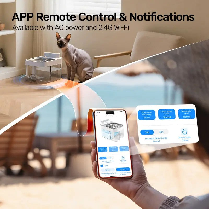 HAPAW Filter-Free Smart Cat Water Fountain