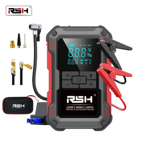 12V Car Jump Starter with Air Compressor