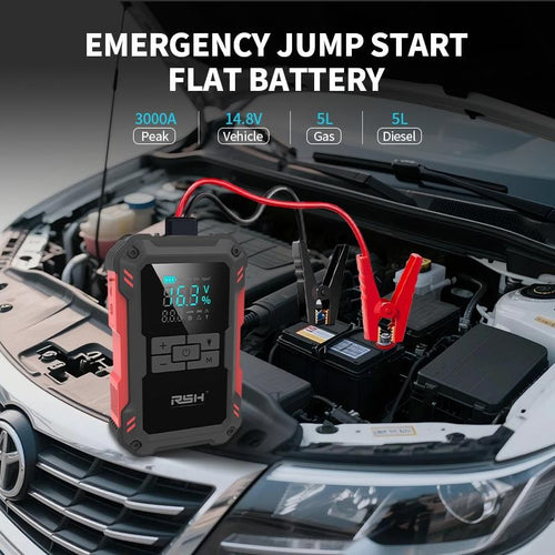 12V Car Jump Starter with Air Compressor