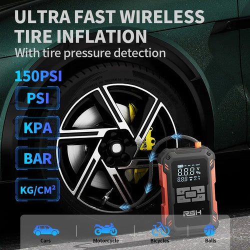 12V Car Jump Starter with Air Compressor