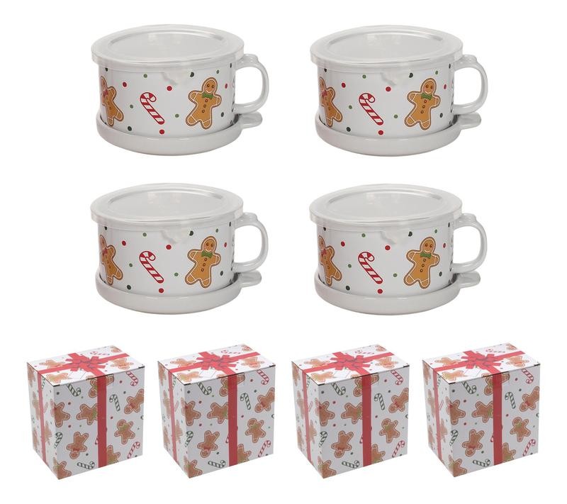 Set of 4 25-oz Soup Mugs