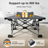 Heavy-Duty Folding Camping Cot with Mattress