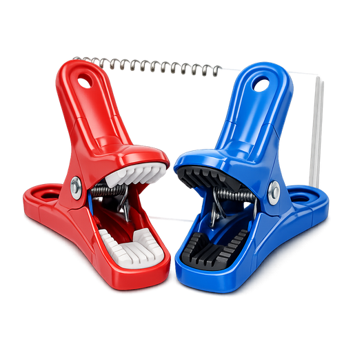 Non-slip drawing board clips