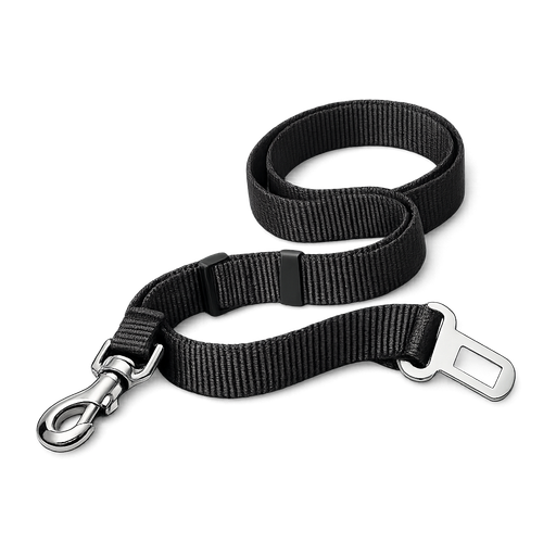 Dog seat belt tether