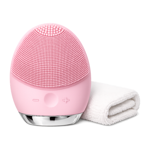 Silicone facial cleansing brush