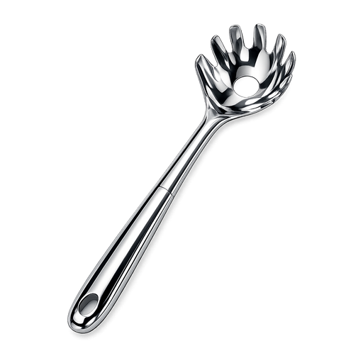 Stainless steel pasta server
