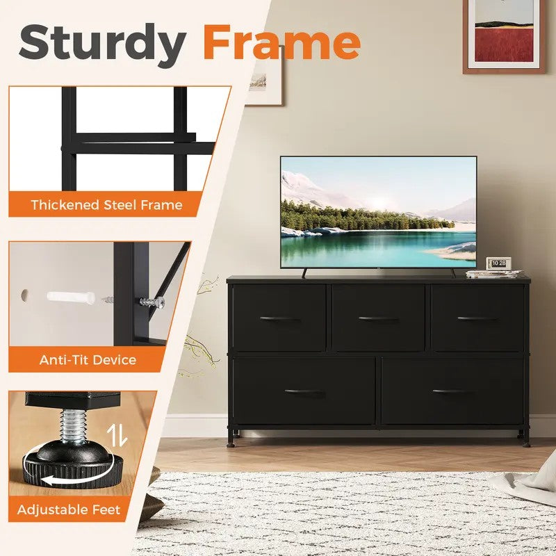 5-Drawer Fabric Storage Dresser