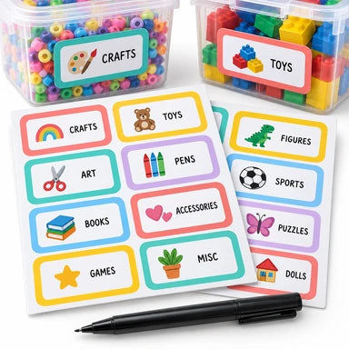 Reusable Storage Label Set