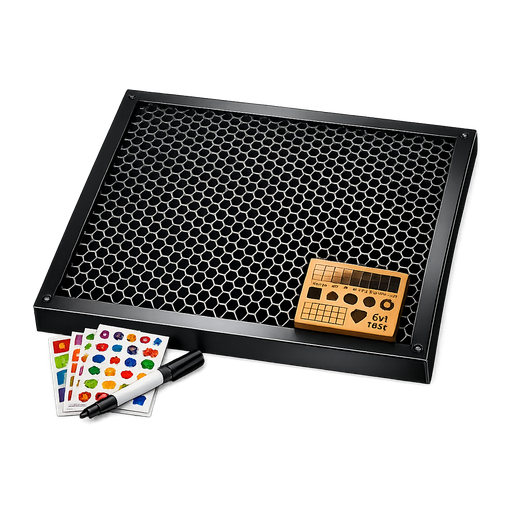 Honeycomb laser bed