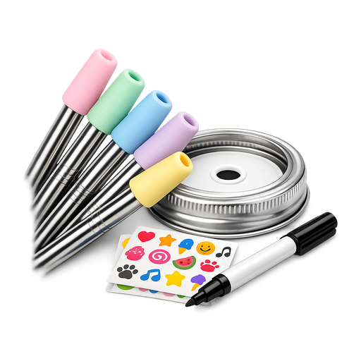 Silicone straw tip covers