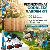 3-in-1 Cordless Pole Saw & Mini Chainsaw Set