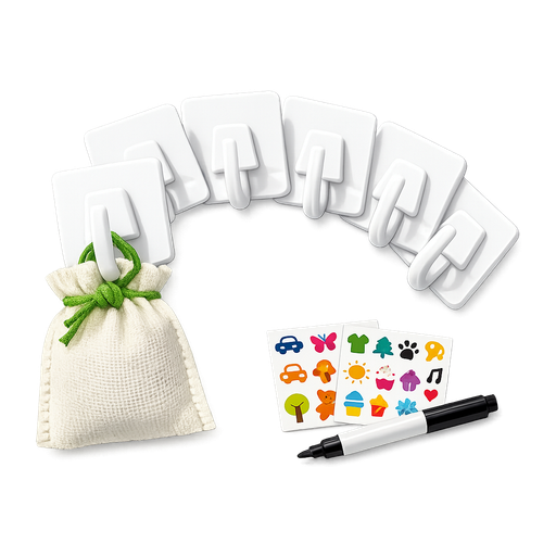 Adhesive hook clips