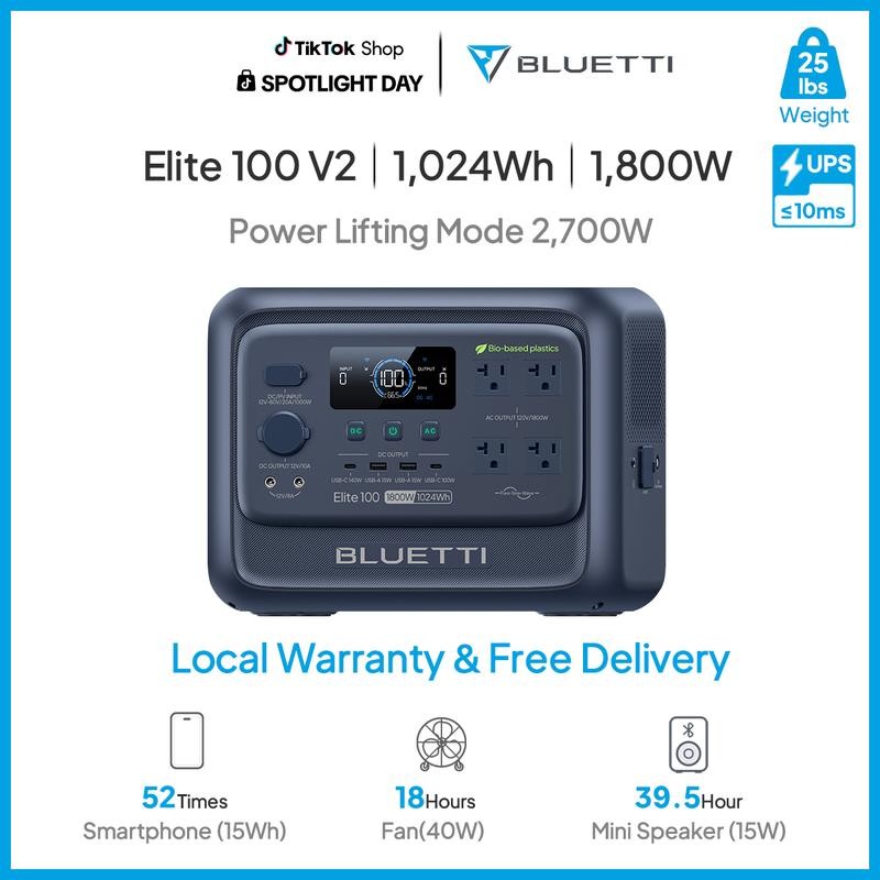 Elite 100 V2 1024Wh Portable Power Station
