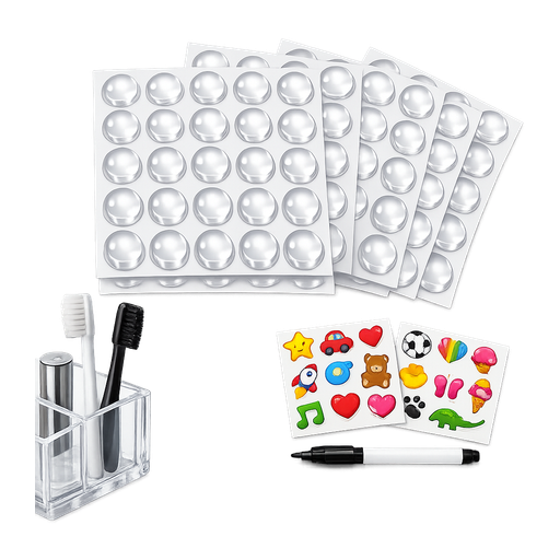 Adhesive non-slip rubber pads