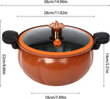 humva Covered Cooker Pot with Glass Lid